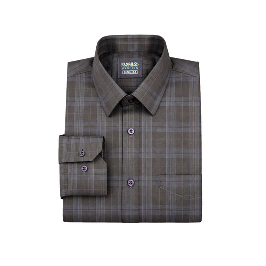 Premium Check Cotton Formal Shirt – Classic Full Sleeve Collection