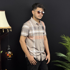 Premium Men's Check  Polo Shirt -CP005