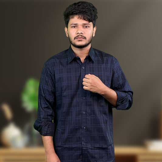 Men’s Casual Textured Shirt