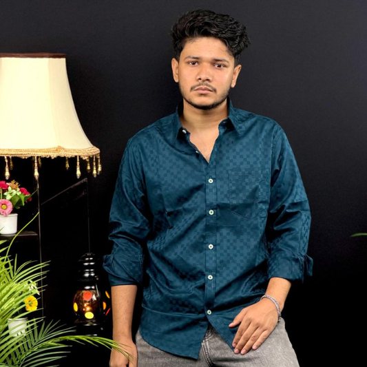 Men’s Jacquard  Casual  Shirt