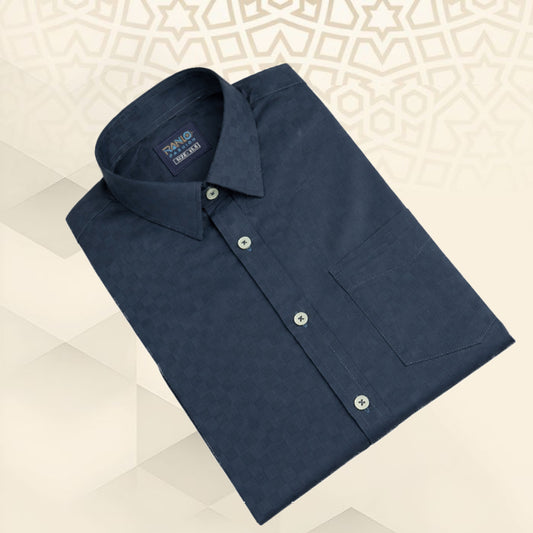 Premium Jacquard Cotton Formal Shirt – Classic Full Sleeve Collection