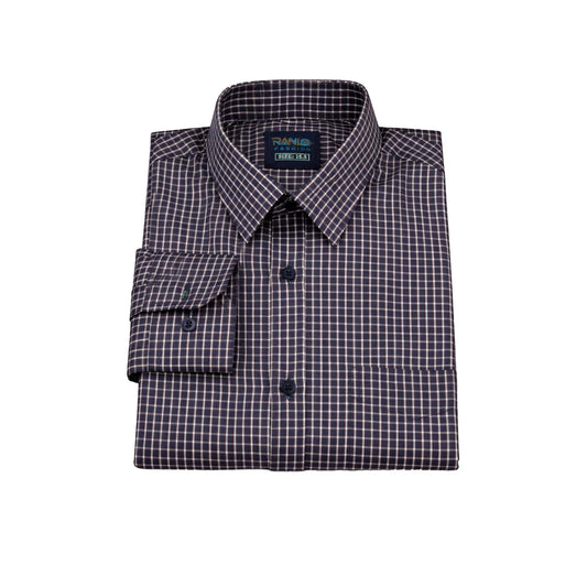 Stylish Black & White Checkered Casual Shirt for Men – Trendy & Comfortable Fit